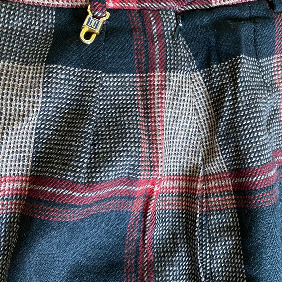 Daks London Simpson Piccadilly Vintage Plaid Wool Tartan Skirt Size 10 - Picture 7 of 7